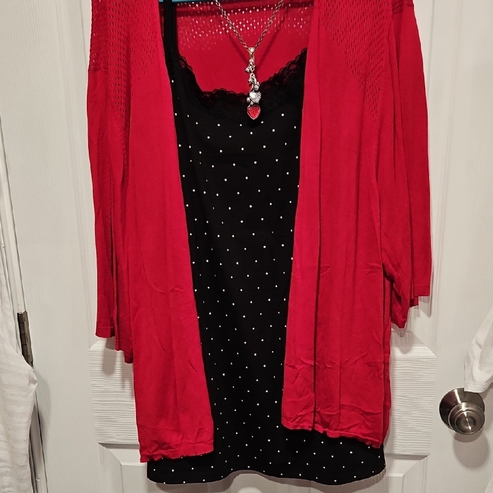 Black Polka Dot Tank Top